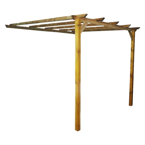 Pergola addossata legno mt - pergola, in